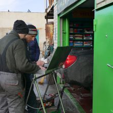 Запись осциллограммы пульсации выхлопных газов