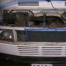 Защитная сеточка радиатора на Mercedes 410