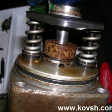 Действие воды на плунжерную пару