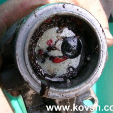 Забитая грязью подкачка ручная