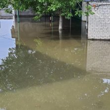 После разрушения каховской ГЭС 2023-06-08 уровень воды максимальный